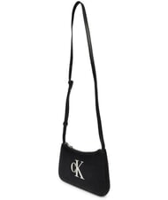 CALVIN KLEIN BOLD MONOGRAM Mini sac bandouli&egrave;re noir et blanc - Sacs pour Femme - 3