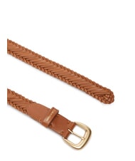 CALVIN KLEIN CLASSIC BUCKLE ceinture en cuir huile d'argan / or clair antique - Ceintures - 2