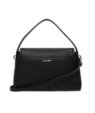 CALVIN KLEIN HARDWARE EMBLEM PEBB Sac &agrave; main avec bandouli&egrave;re sur noir - Sacs pour Femme - 2