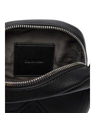 CALVIN KLEIN BOLD LOGO NYLON Sac fin sur noir - Sacs en Bandouli&egrave;res pour Homme - 3