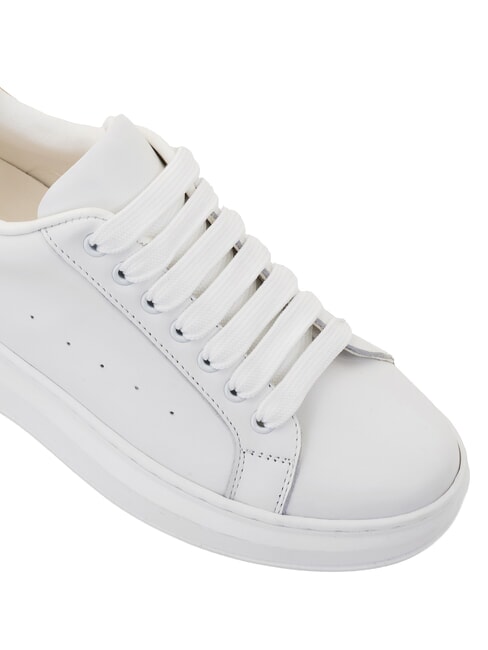 GEO Baskets en cuir blanc - Chaussures Femme