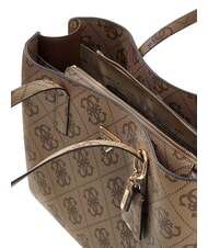 GUESS MERIDIAN 2 sac bandouli&egrave;re LOGO DE LAIT - Sacs pour Femme - 3