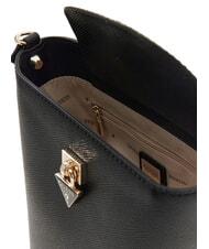 GUESS PATSIE sac bandouli&egrave;re, sac seau NOIR - Sacs pour Femme - 3