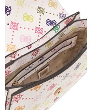 GUESS EMELIE LOGO sac bandouli&egrave;re multi-logos - Sacs pour Femme - 4