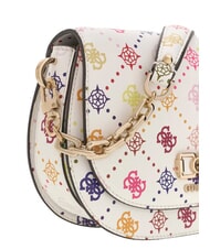 GUESS EMELIE LOGO sac bandouli&egrave;re multi-logos - Sacs pour Femme - 5