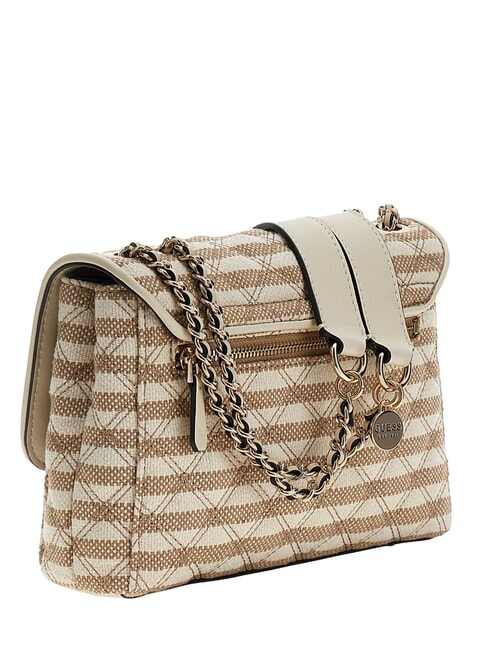 GIULLY 2 sac bandouli&egrave;re taupe / Multi - Sacs pour Femme