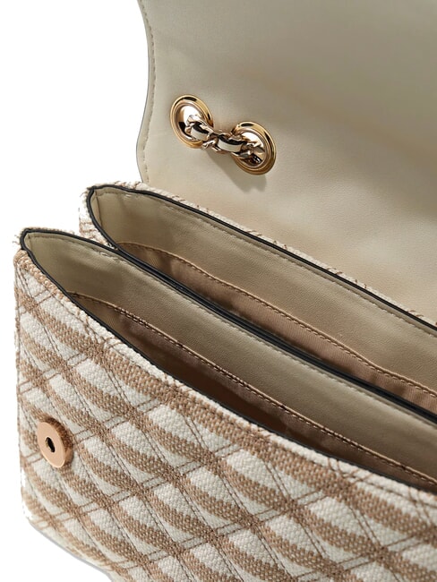 GIULLY 2 sac bandouli&egrave;re taupe / Multi - Sacs pour Femme