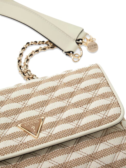 GIULLY 2 sac bandouli&egrave;re taupe / Multi - Sacs pour Femme