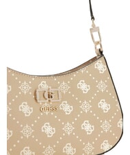 GUESS EMELIE LOGO sac bandouli&egrave;re logo vanille - Sacs pour Femme - 4