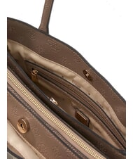 GUESS ANISE sac bandouli&egrave;re logo taupe fonc&eacute; - Sacs pour Femme - 3