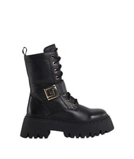 GAUD&Igrave; CORINNE MILLED amphibiens de cuir NOIR - Chaussures Femme - 2