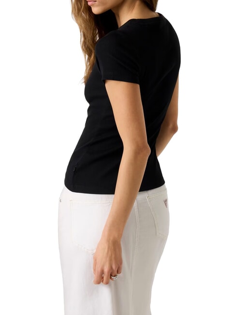 EMBRO T-shirt en coton jetbla - T-shirt