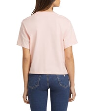 GUESS JEANS BOXY MINI TRIANGLE T-shirt en coton coton blush - T-shirt - 2
