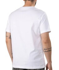 GUESS JEANS REGULAR LOGO T-shirt en coton blanc pur - T-shirt - 2