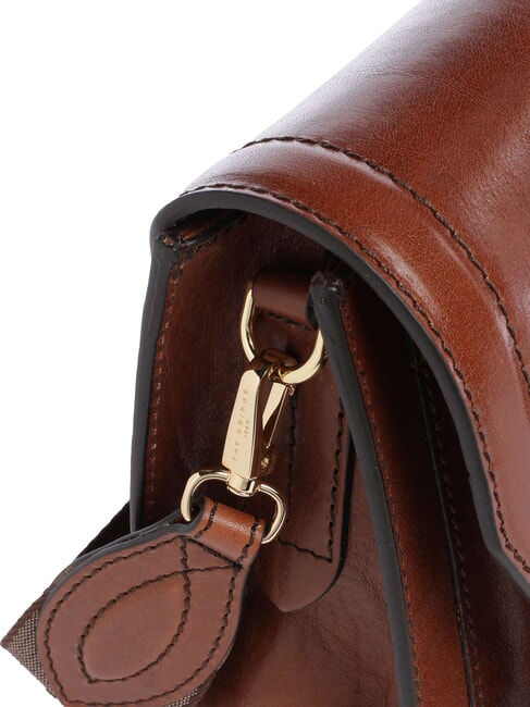 ELBA Sac bandouli&egrave;re en cuir MARRON - Sacs pour Femme