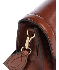 THE BRIDGE ELBA Sac bandouli&egrave;re en cuir MARRON - Sacs pour Femme - 3