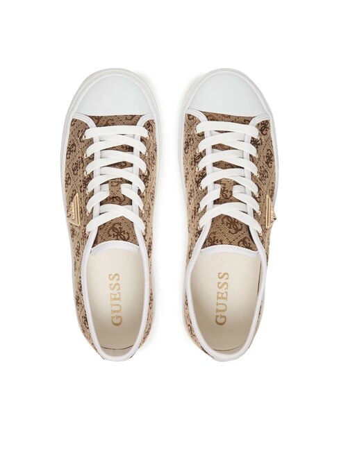 JOEZI4 Baskets Beige / Marron - Chaussures Femme