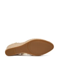 GUESS CHEYIN Sandales espadrilles &agrave; talon de 10 cm blanc naturel - Chaussures Femme - 5