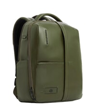 PIQUADRO RUSSEL Sac &agrave; dos en cuir pour ordinateur portable 15,6" - Sacs &agrave; dos pour ordinateur portable