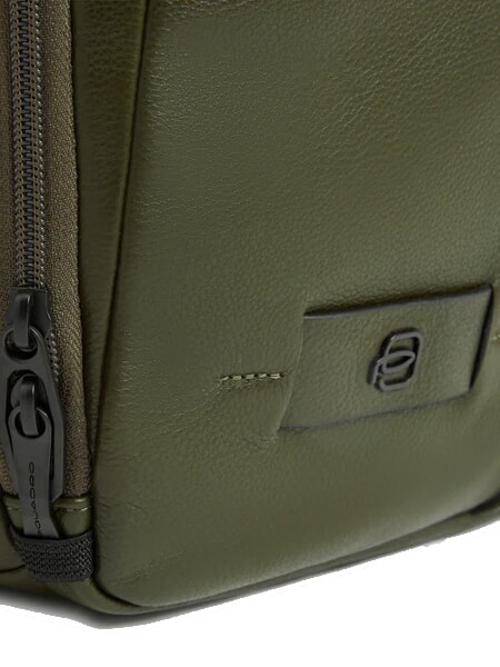 RUSSEL Sac &agrave; dos en cuir pour ordinateur portable 15,6" VERT - Sacs &agrave; dos pour ordinateur portable