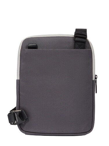 BRIEF 2 sac ipad en tissu recycl&eacute; gris - Sacs en Bandouli&egrave;res pour Homme