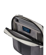 PIQUADRO BRIEF 2 sac ipad en tissu recycl&eacute; gris - Sacs en Bandouli&egrave;res pour Homme - 5