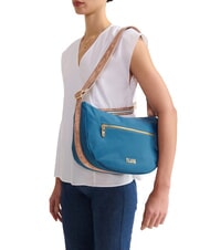 ALVIERO MARTINI PRIMA CLASSE BREEZE NYLON Sac bandouli&egrave;re en forme de croissant Bleu Pacifique - Sacs pour Femme - 2