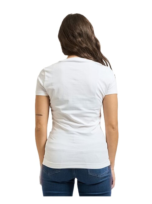 FEATHER TRIANGLE T-shirt en coton blanc pur - T-shirt