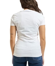 GUESS FEATHER TRIANGLE T-shirt en coton blanc pur - T-shirt - 3