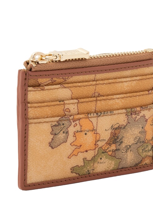 GEO CLASSIC Porte-cartes avec porte-monnaie, cuir mixte NATUREL - Portefeuilles Femme