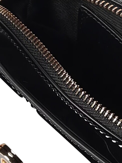 ENAMELED Sac bandouli&egrave;re brillant Noir - Sacs pour Femme