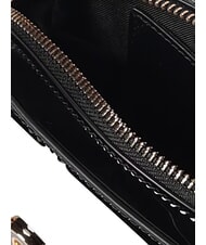 LOVE MOSCHINO ENAMELED Sac bandouli&egrave;re brillant Noir - Sacs pour Femme - 4