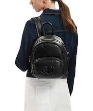 LOVE MOSCHINO PILLOW Sac &agrave; dos avec poche avant Noir - Sacs pour Femme - 2