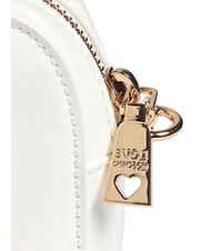 LOVE MOSCHINO ENAMELED Sac bandouli&egrave;re brillant blanc - Sacs pour Femme - 4