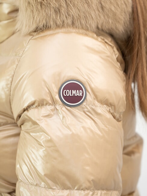 ORIGINALS FRIENDLY Doudoune &agrave; capuche acier couleur camel - Doudounes femme