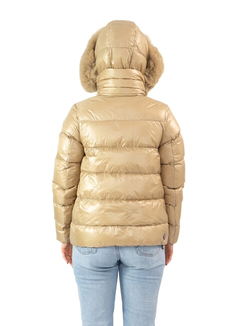 ORIGINALS FRIENDLY Doudoune &agrave; capuche acier couleur camel - Doudounes femme
