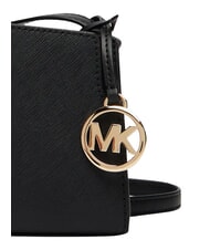 MICHAEL KORS BECCA Mini sac bandouli&egrave;re en cuir noir - Sacs pour Femme - 5