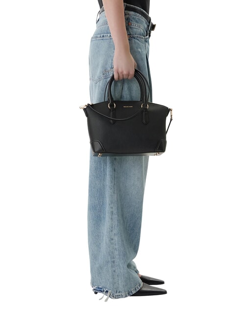 MURPHY Sac &agrave; main en cuir, avec bandouli&egrave;re noir - Sacs pour Femme