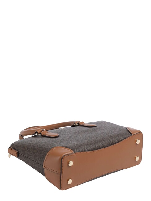 MURPHY Sac &agrave; main en cuir, avec bandouli&egrave;re brn/gland - Sacs pour Femme