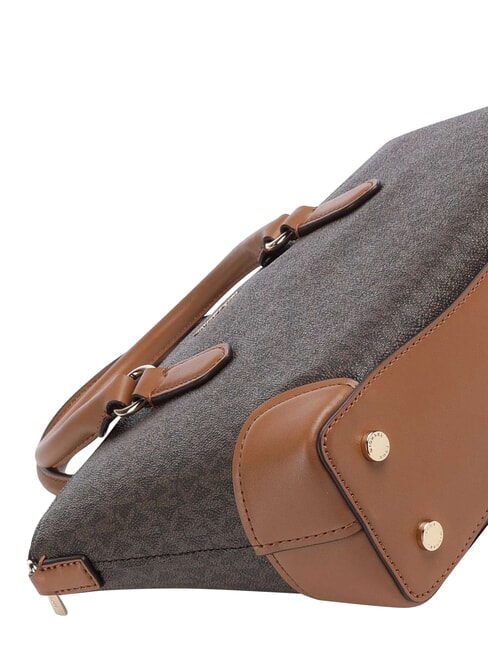 MURPHY Sac &agrave; main en cuir, avec bandouli&egrave;re brn/gland - Sacs pour Femme