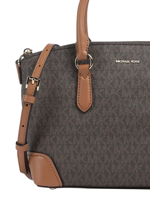 MURPHY Sac &agrave; main en cuir, avec bandouli&egrave;re brn/gland - Sacs pour Femme