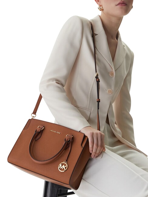 BECCA Sac &agrave; main avec bandouli&egrave;re, en cuir bagage - Sacs pour Femme