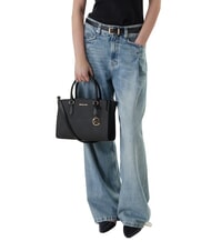 MICHAEL KORS BECCA Sac &agrave; main avec bandouli&egrave;re, en cuir noir - Sacs pour Femme - 2