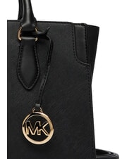 MICHAEL KORS BECCA Sac &agrave; main avec bandouli&egrave;re, en cuir noir - Sacs pour Femme - 6