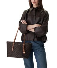 MICHAEL KORS QUINN Sac cabas en cuir &agrave; bandouli&egrave;re brn/gland - Sacs pour Femme - 2