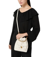 COCCINELLE BEAT GENERATION Mini seau en cuir perle - Sacs pour Femme - 5