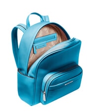 MICHAEL KORS BEX Sac &agrave; dos avec poche avant, en cuir Bleu de Santorin - Sacs pour Femme - 3