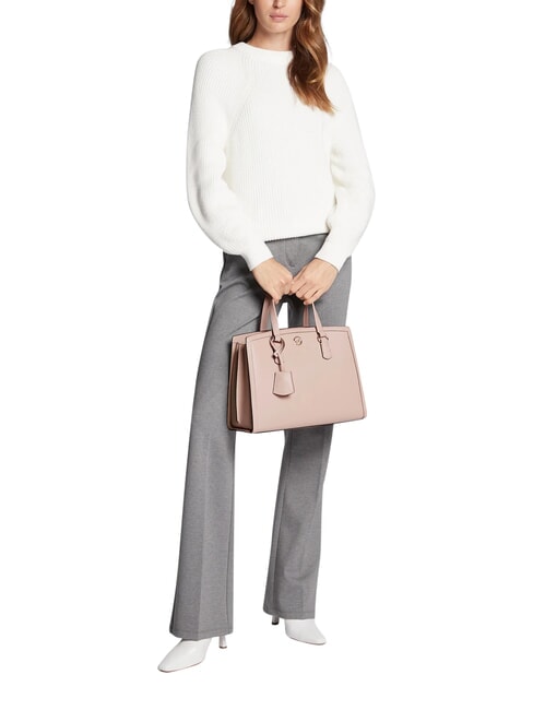 CHANTAL Sac &agrave; main avec bandouli&egrave;re, en cuir rose tendre - Sacs pour Femme