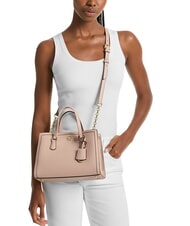 MICHAEL KORS CHANTAL Sac &agrave; main avec bandouli&egrave;re, en cuir rose tendre - Sacs pour Femme - 2