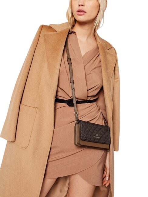 JET SET Mini sac bandouli&egrave;re en cuir brun - Sacs pour Femme